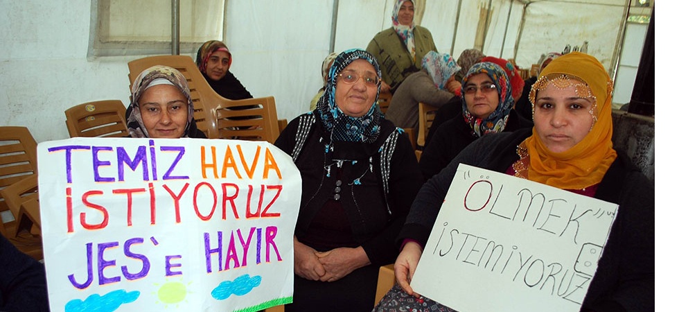 Köylülerden JES’e karşı çadırlı eylem