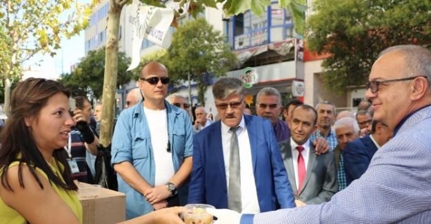 Başkan Ergün aşure hayrına katıldı