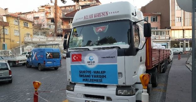 Demirci’den Halep’e 600 çuval un