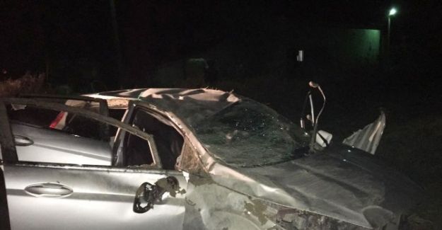 Manisa’da otomobil takla attı: 2 yaralı