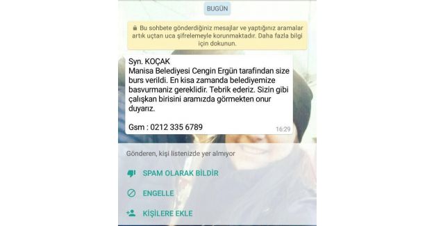 Dolandırıcılar Başkan Ergün’ün de ismini kullandı