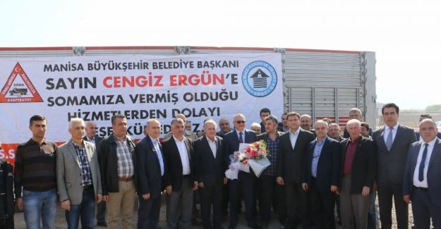 Başkan Ergün Soma’da temaslarda bulundu