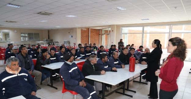 Turgutlu Belediyesi personeline iş güvenliği eğitimi
