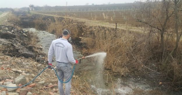 Turgutlu’da açık alanlarda ilaçlama başladı