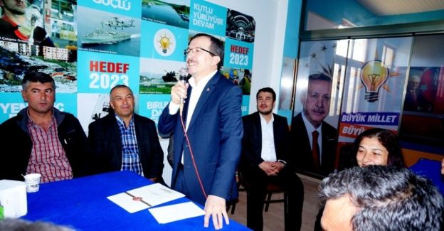 AK Parti’li Aydemir Sarıgöl’de ’evet’i anlattı