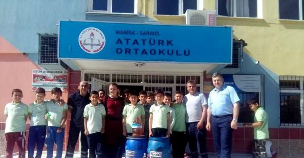 Sarıgöllü öğrencilerden atık yağ projesi