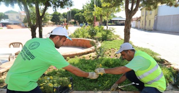 Urganlı meydanları çiçeklerde donatılıyor