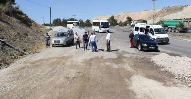 Soma’daki yol yatırımları yerinde incelendi