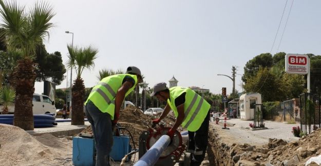 Turgutlu’nun prestij caddelerinde altyapı çalışması