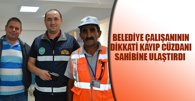 DİKKATİ SAYESİNDE CÜZDAN BULDU