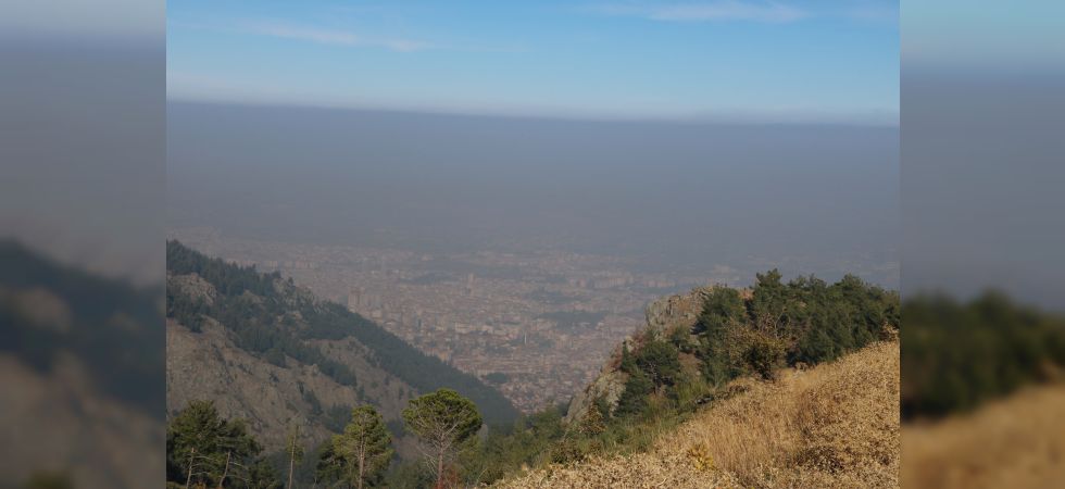 Manisa'daki Hava Kirliliği Spil Dağı'ndan Görüntülendi