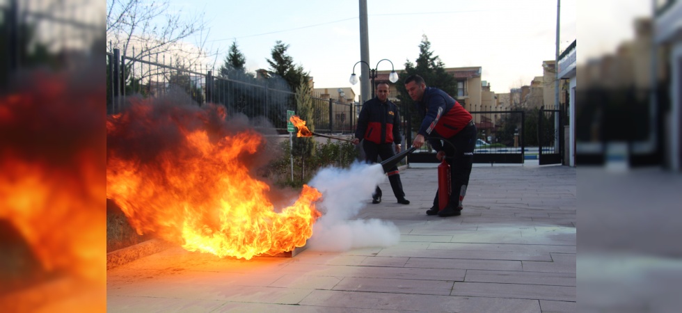 Manisa İtfaiyesinde Başarılı Tatbikat