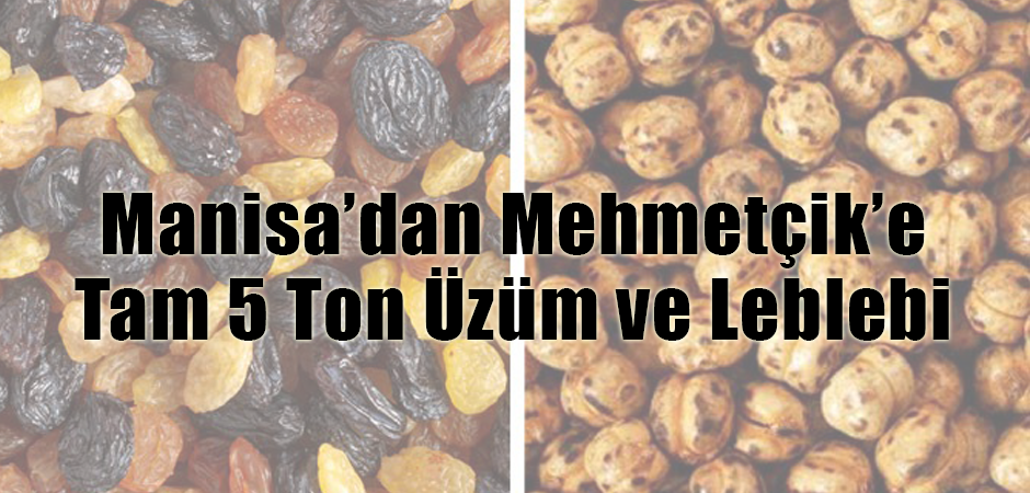 Manisa’dan Mehmetçik’e Tam 5 Ton Üzüm ve Leblebi
