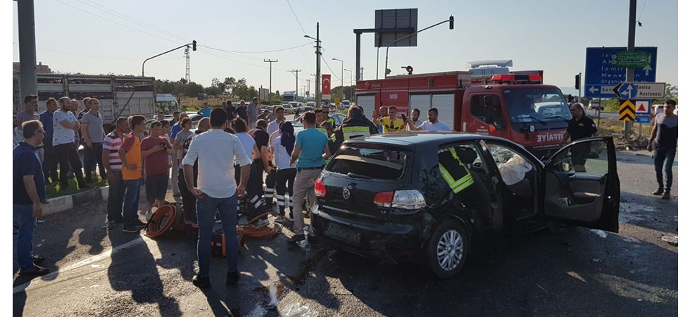 Manisa’da zincirleme kaza: 1 ölü, 6 yaralı