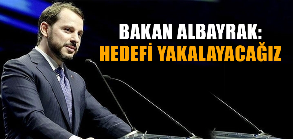 Bakan Albayrak: Hedefi yakalayacağız