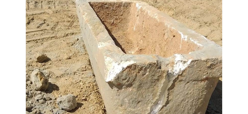 Hızlı tren inşaatında lahit mezar ortaya çıktı