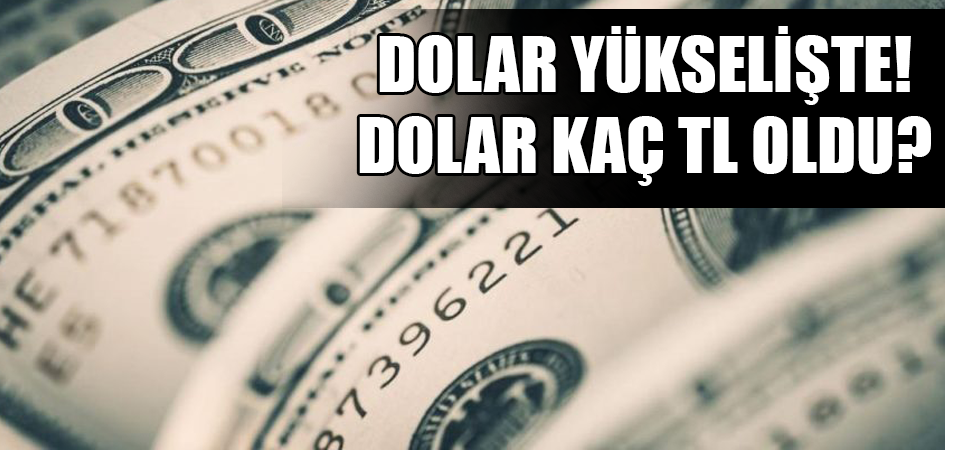 Dolar yükselişte! Dolar kaç TL oldu?