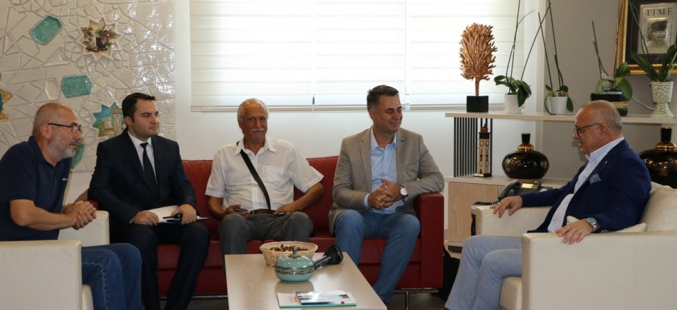 Akhisar OSB yönetimi Başkan Ergün’ü ziyaret etti