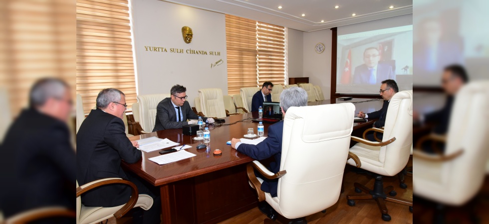 Korona virüs tedbirleri video konferansla görüşüldü