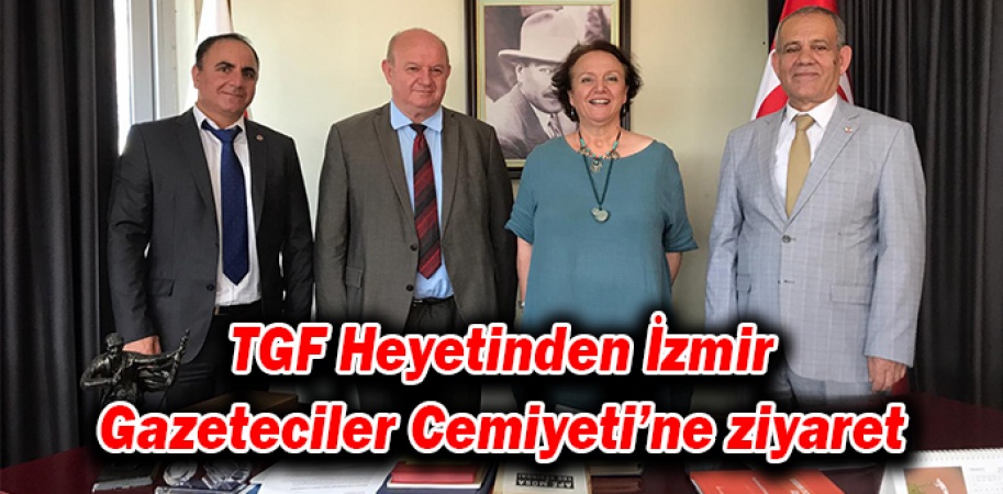 TGF Heyetinden İzmir Gazeteciler Cemiyeti’ne ziyaret