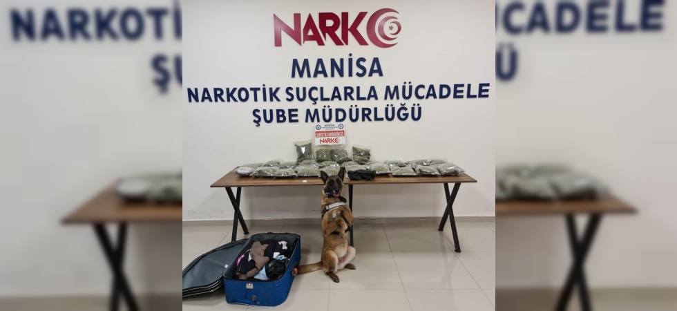 Narkotik köpeği ’Kiraz’ 12 kilo bonzai yakaladı