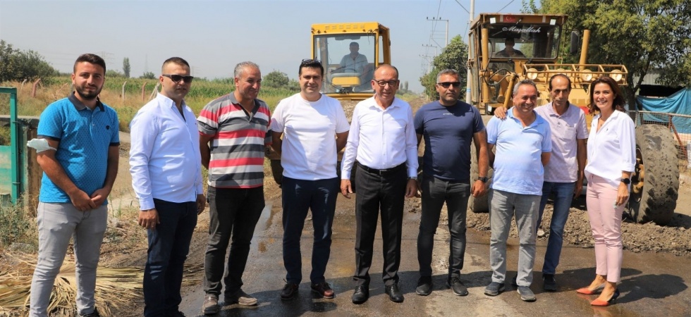 DSİ’ye ait yollarda Turgutlu Belediyesi asfalt çalışmalarına başladı