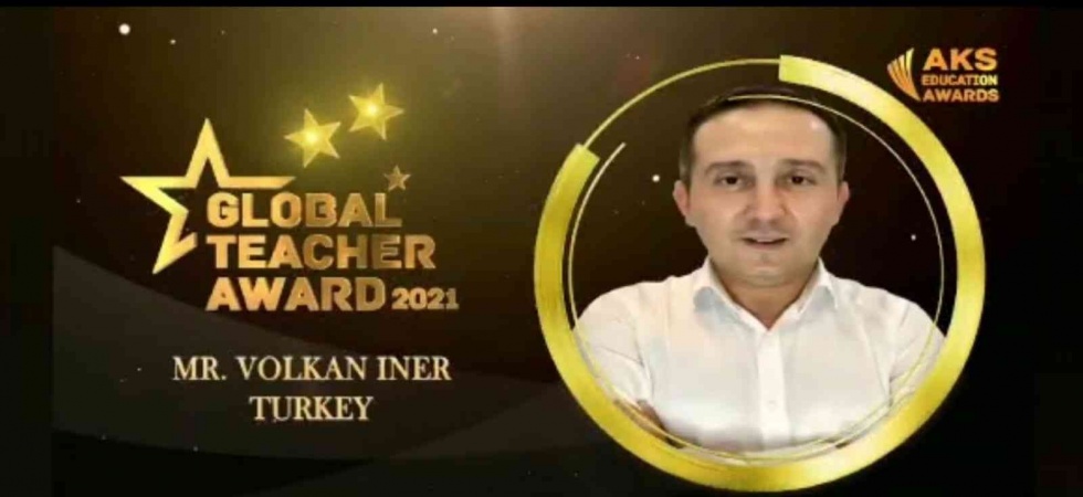Manisalı öğretmen ‘Küresel Öğretmen’ ödülünü aldı
