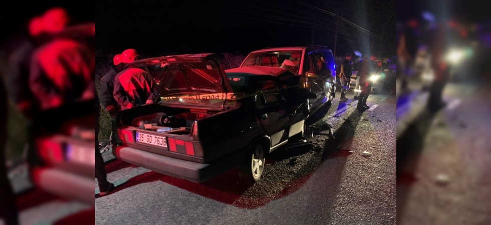 Manisa'da feci kaza: 2 ölü, 5 yaralı
