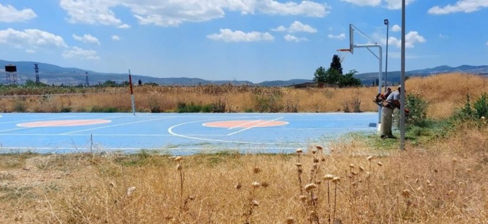 Yangına davetiye çıkaran kurumuş otlar temizleniyor