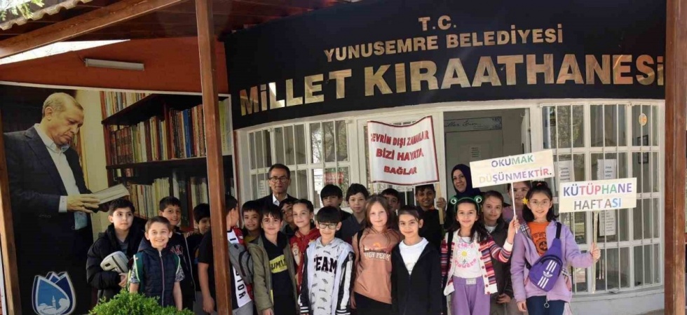 Millet Kıraathanesi Kütüphaneler Haftasında öğrencileri ağırlıyor