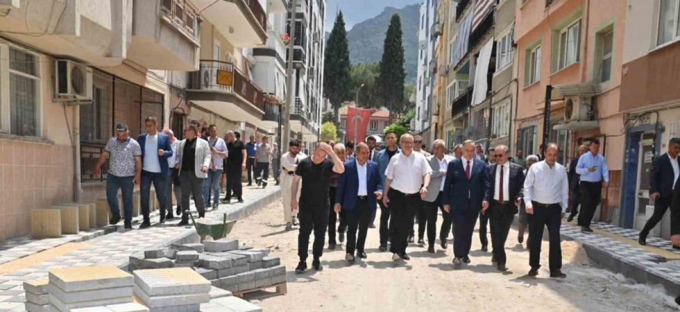 Başkan Ergün çalışmaları yerinde inceledi