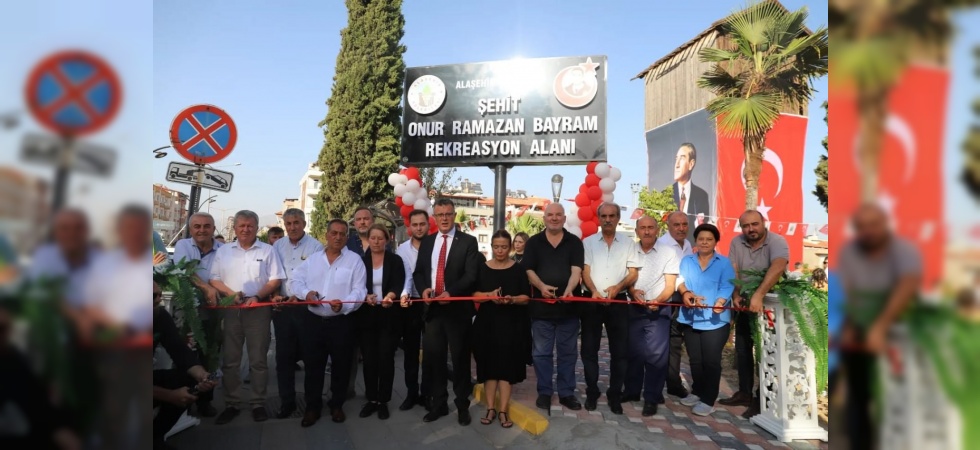 Alaşehir’de şehit ailesini mutlu eden açılış