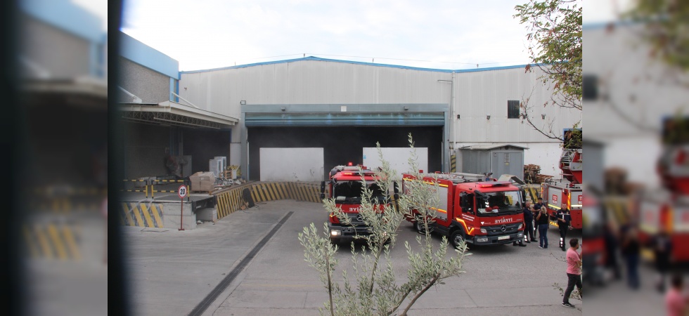 Arçelik Manisa fabrikasında korkutan yangın
