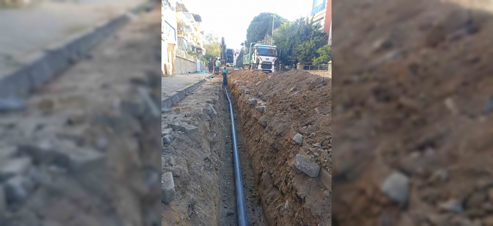 Sağlık Mahallesi’nde içme suyu hattının yeri değiştirildi