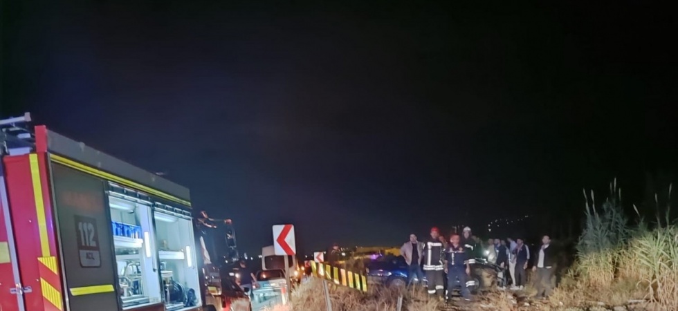 Manisa’da otomobil tarlaya uçtu: 1 ölü
