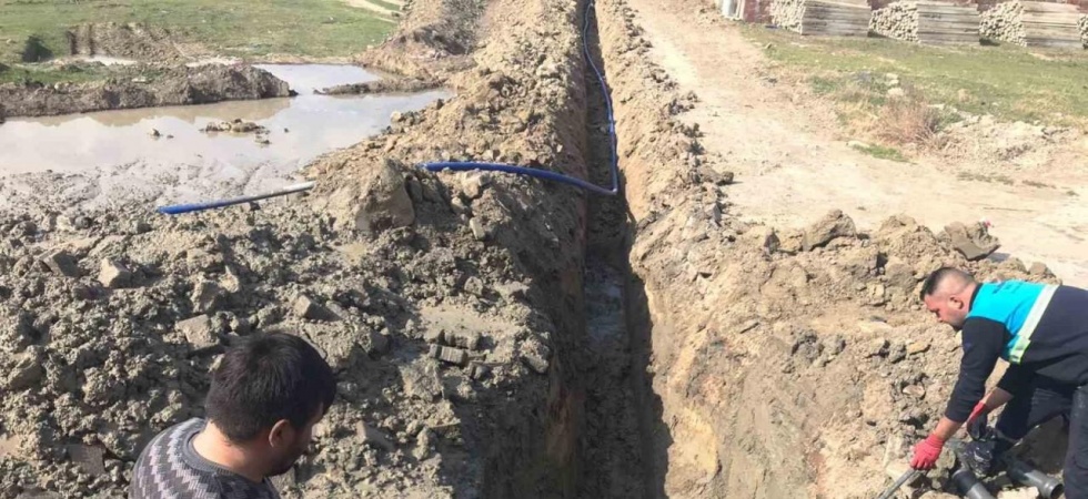 Eldelek Mahallesi’ne içme suyu hattı döşendi