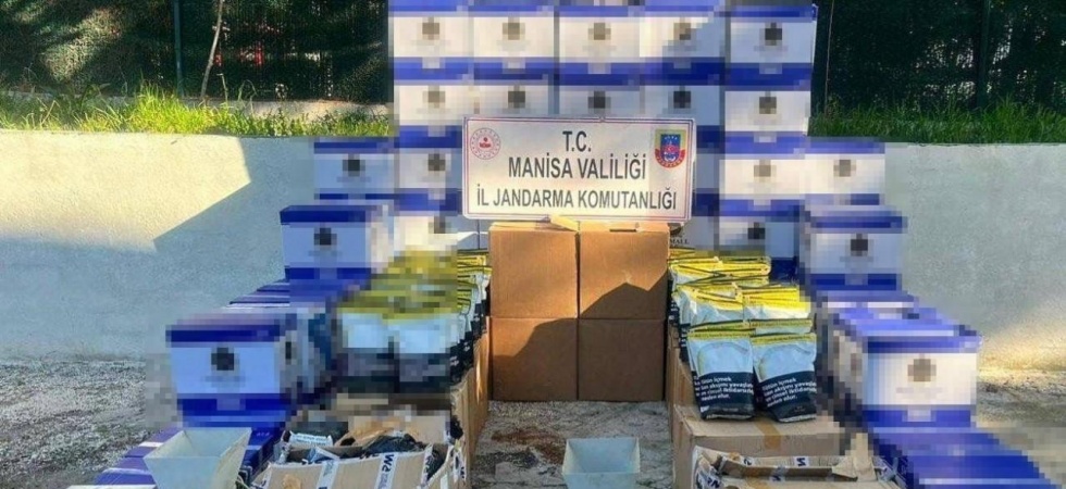 Manisa’da 1 milyon 200 bin lira değerinde kaçak tütün ele geçirildi