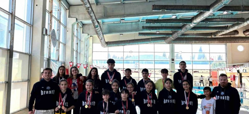 Manisa’da Okul Sporları Su Altı Sporları Paletli Yüzme Yarışmaları tamamlandı