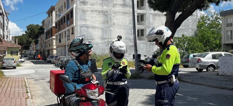 Manisa’da jandarmadan motosiklet denetimi