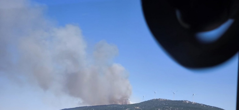 Soma’da orman yangını