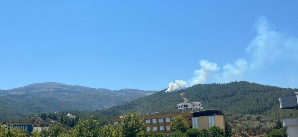 Manisa Spil Dağında korkutan yangın