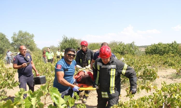 Kontrolden çıkan araç tarlaya uçtu: 1’i ağır 5 yaralı