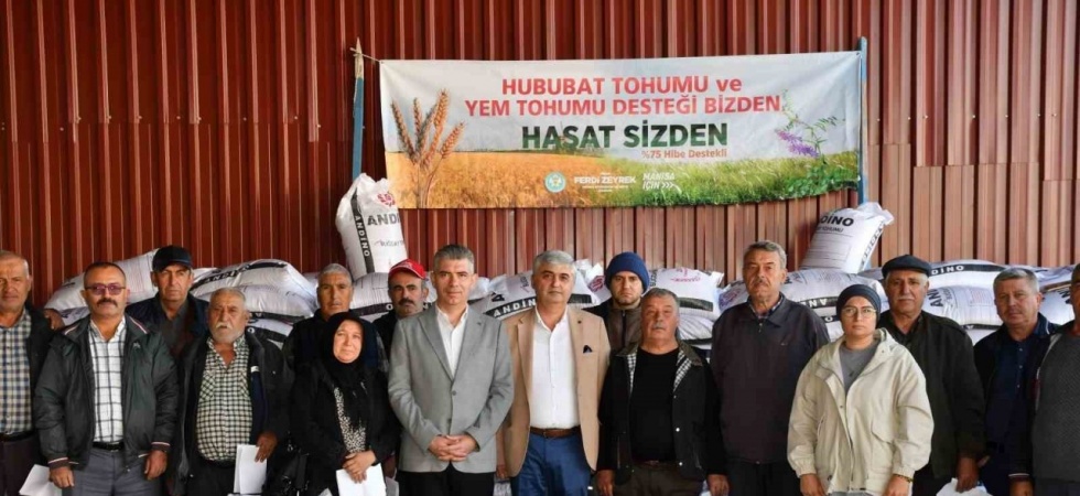 Manisa Büyükşehir Belediyesinden çiftçilere tohum desteği