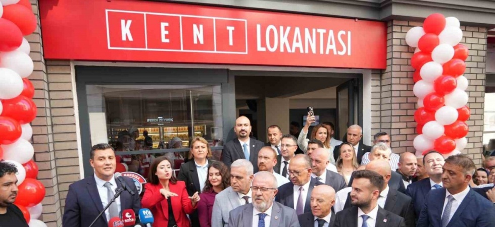 Manisa’da miting gibi ’Kent Lokantası’ açılışı