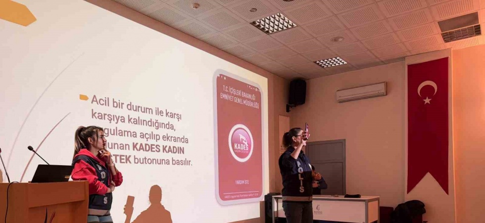 Turgutlu emniyetinden kadına yönelik şiddetle mücadele semineri