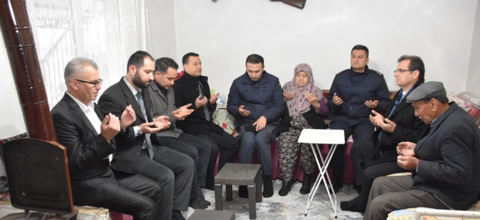 Kaymakam Güldoğan, şehit ailesini unutmadı