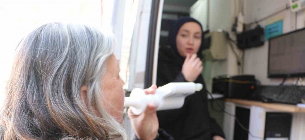Manisalılara solunum testi yapıldı