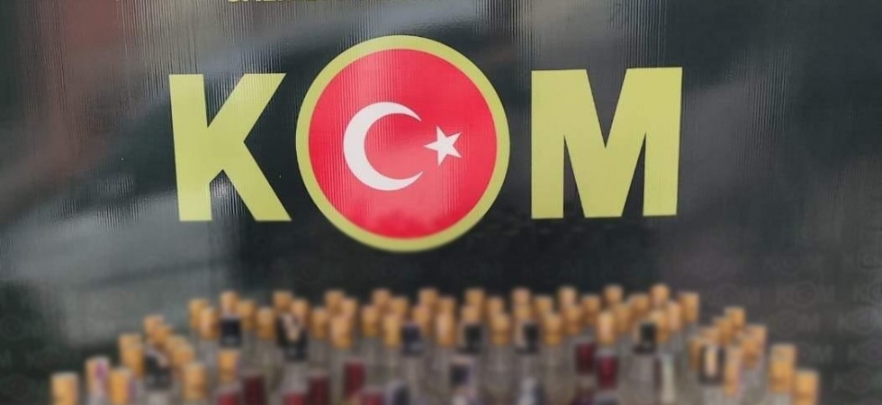 Salihli’de sahte bandrollü içkiler ele geçirildi