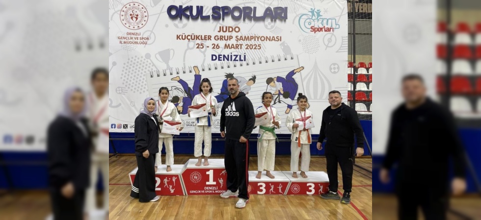 Yunusemre’nin küçük judocuları Denizli’de 7 madalya kazandı