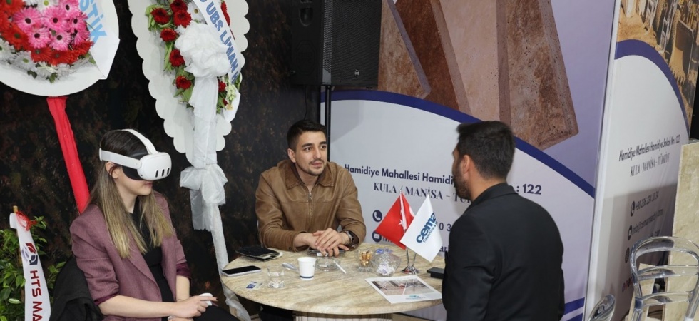 Cemar Mermer ve Traverten, 30. Marble İzmir Fuarı’nda yenilikçi tanıtım teknolojileriyle dikkat çekti